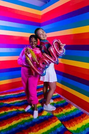 Funky Colorful Party Wallpaper