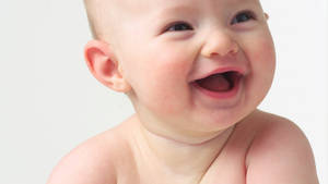 Funny Baby Blushing Face Wallpaper