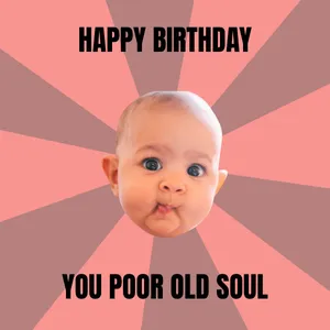 Funny Baby Happy Birthday Greeting Wallpaper