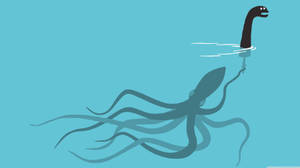 Funny Calamari Clipart Wallpaper