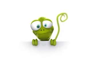 Funny Cartoon Lizard Wallpaper