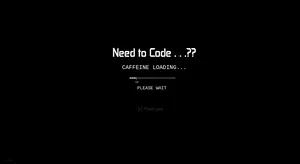 Funny Coding Caffeine Loading Wallpaper