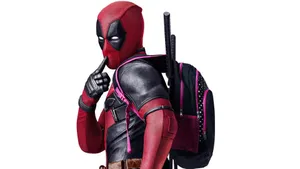 Funny Deadpool Cute Pose Wallpaper