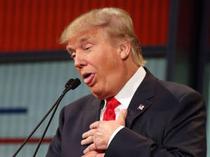 Funny Donald Trump Tongue Out Wallpaper