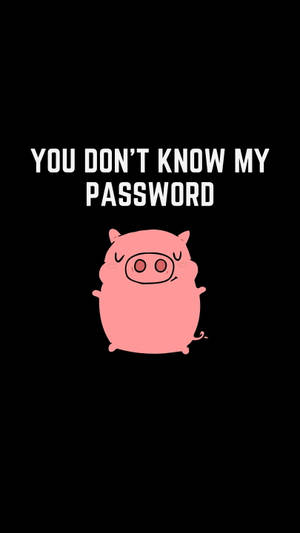 Funny Get Off My Phone Piggy Wallpaper