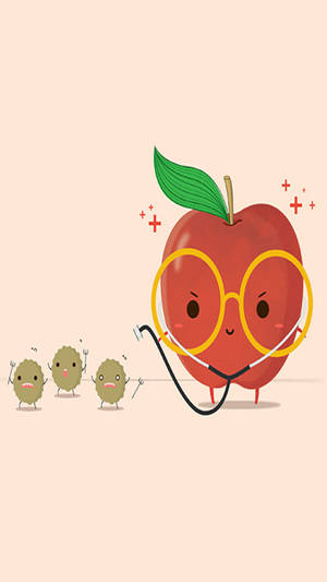 Funny Iphone Apple Doctor Wallpaper