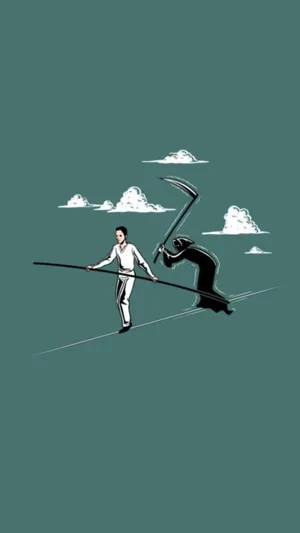 Funny Iphone Grim Reaper Wallpaper