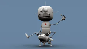 Funny Iphone Robot Wallpaper