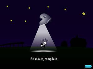 Funny Laptop Gentoo Linux Wallpaper