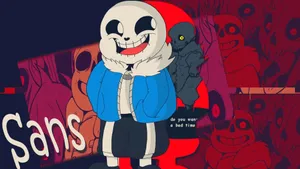 Funny Undertale Sans Art Wallpaper