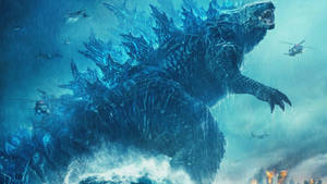 Furious Monster King Godzilla Wallpaper