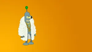 Futurama Bender Orange Artwork Wallpaper