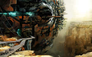 Future City Large Structure Desktop Wallpaper