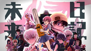 Future Diary Tv Manga Poster Wallpaper