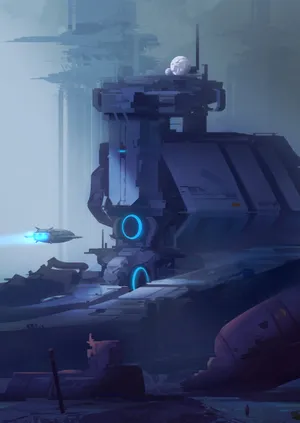 Future, Station, Sci-fi, Fantastic, Art Wallpaper