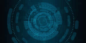 Futuristic Blue Cyber Technology Background Wallpaper