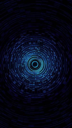 Futuristic Blue Hole Amazing Phone Wallpaper