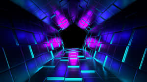 Futuristic Neon Lit Tunnel.jpg Wallpaper