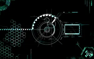 Futuristic Technology Computer Interface Wallpaper