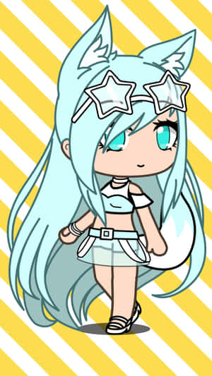 Gacha Life Girl Star Accessories Wallpaper