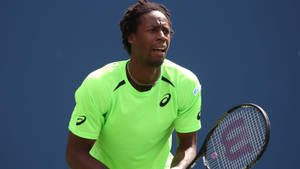 Gael Monfils Wearing Bright Neon Shirt Wallpaper