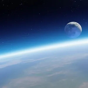Galaxy Moon For Official Ipad Display Wallpaper