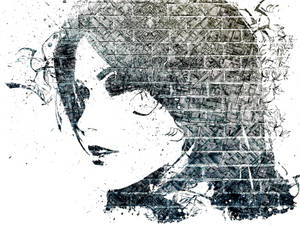 Gambar Graffiti Of Woman Wallpaper