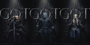 Game Of Thrones Season 8 Combined Thrones Wallpaper