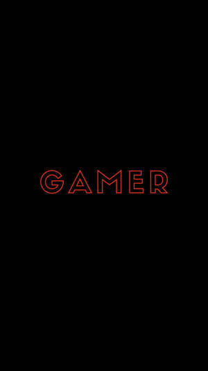 Gamer Logo In Black Wallpaper