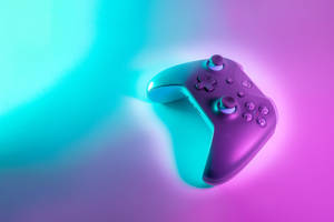 Gamer Xbox Controller In Neon Wallpaper