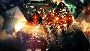 Gaming Collage Cover Wallpaper