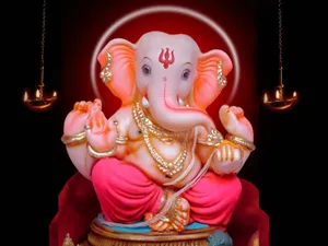 Ganesh 3d Ornate Poster Wallpaper WallpapersOK
