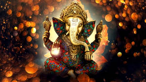 Ganesh Chaturthi Orbs Wallpaper