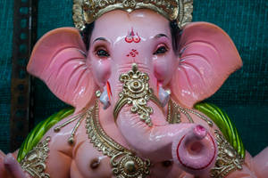 Ganesh Chaturthi Pink Wallpaper