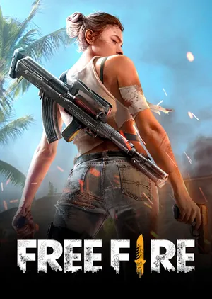 Garena Free Fire Female Character With Rifle Gun Wallpaper