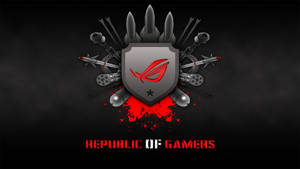 Garena Republic Of Gamers Logo Wallpaper