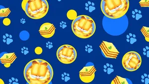 Garfield Paw Print Wallpaper