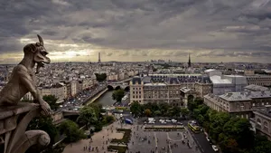 Gargoyle View Of Paris Wallpaper