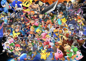Gather Together And Play Super Smash Bros Ultimate Wallpaper