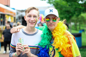 Gay Men At Pride March Wallpaper