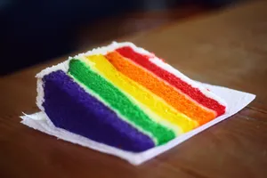 Gay Pride Rainbow Cake Wallpaper