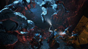 Gears Of War 4 Monsters Attacking Wallpaper