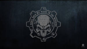 Gears Of War Black Logo Wallpaper