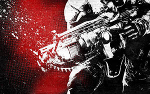 Gears Of War Game Weapon Wallpaper