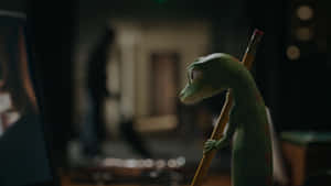 Geico Gecko Contemplative Pose Wallpaper