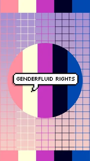 Gender Fluid Phone Wallpaper