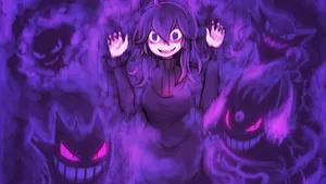 Gengar And Ghost Girl Wallpaper