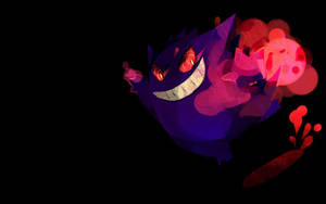Gengar And Pink Smoke Wallpaper