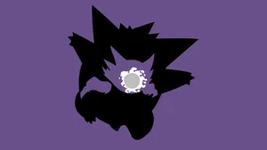 Gengar Evolution Silhouette Wallpaper