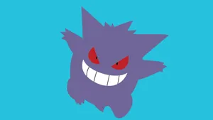 Gengar In Blue Wallpaper